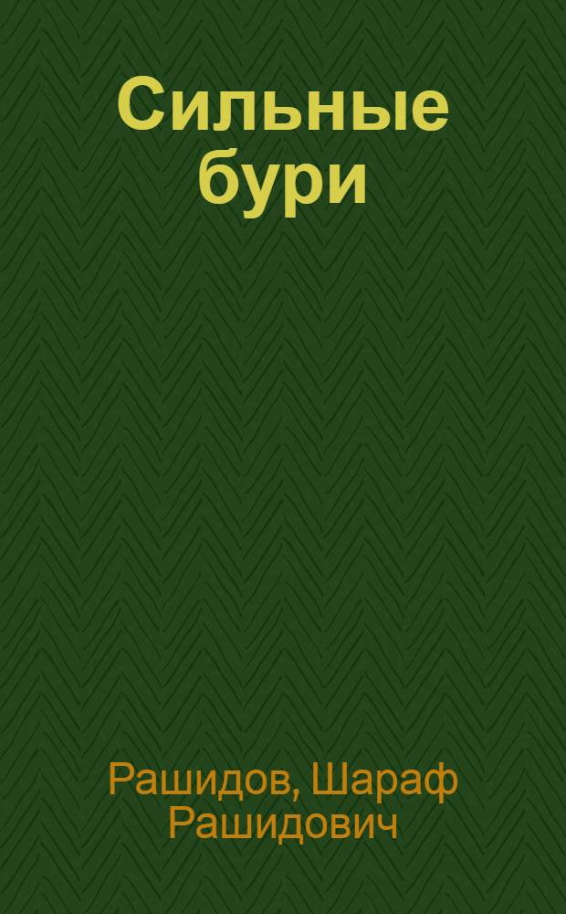Сильные бури : Роман