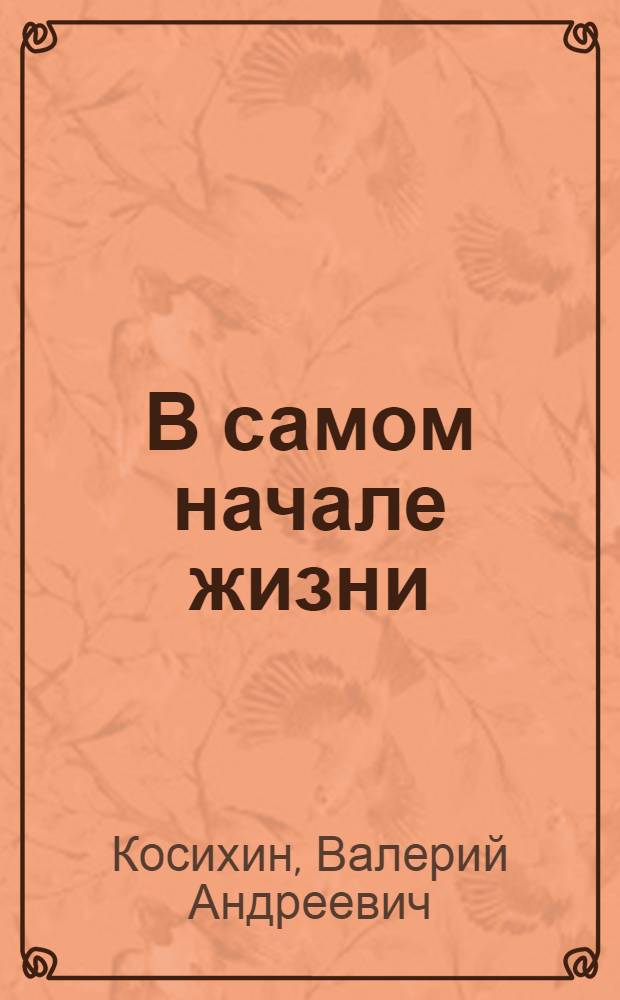 В самом начале жизни : Рассказы и повести