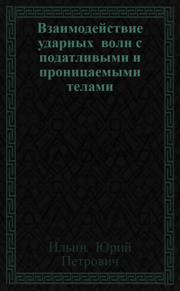 Взаимодействие ударных волн с податливыми и проницаемыми телами : Автореф. дис. на соиск. учен. степ. канд. физ.-мат. наук : (01.02.05)