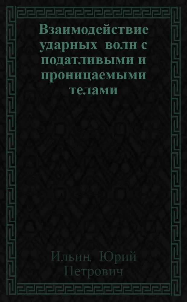 Взаимодействие ударных волн с податливыми и проницаемыми телами : Автореф. дис. на соиск. учен. степ. канд. физ.-мат. наук : (01.02.05)