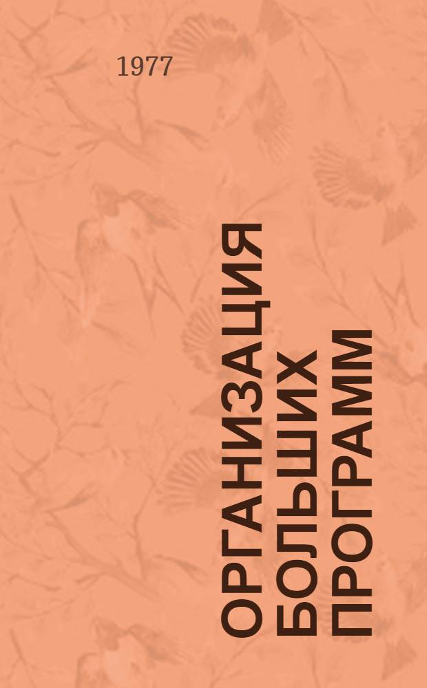 Организация больших программ : Учеб. пособие