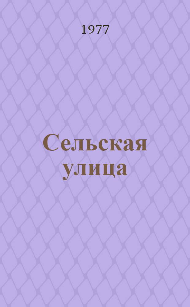 Сельская улица : Социол. очерк