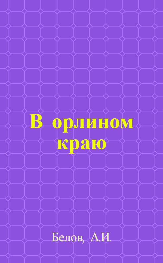 В орлином краю : Очерки о боевом пути авиации Краснознам. Сев.-Кавк. воен. округа