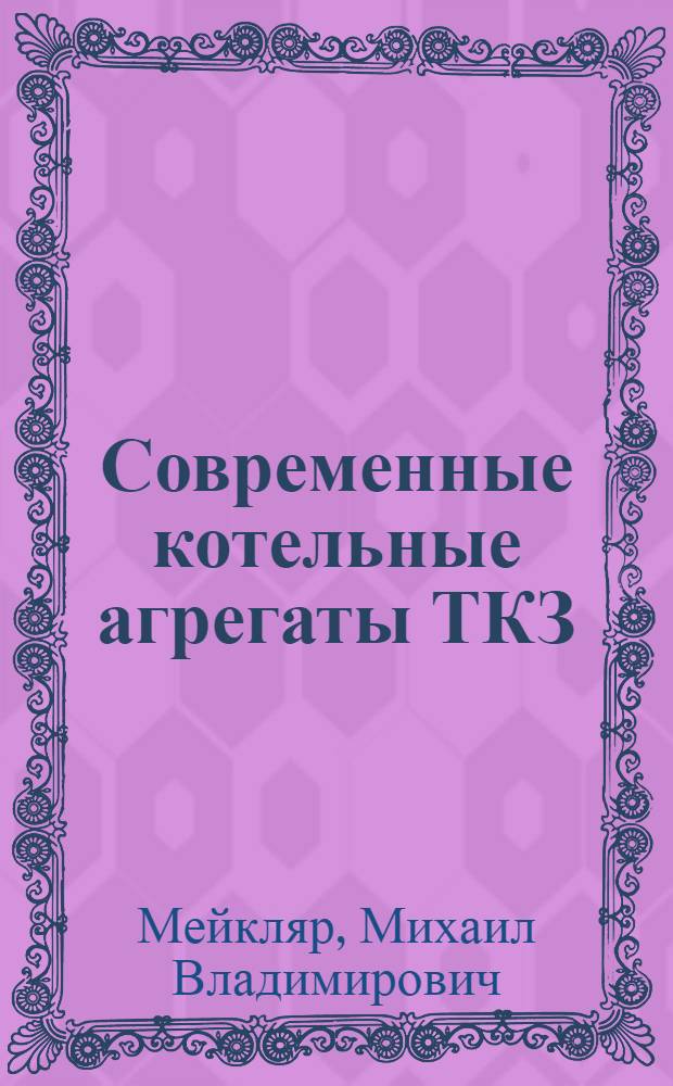 Современные котельные агрегаты ТКЗ