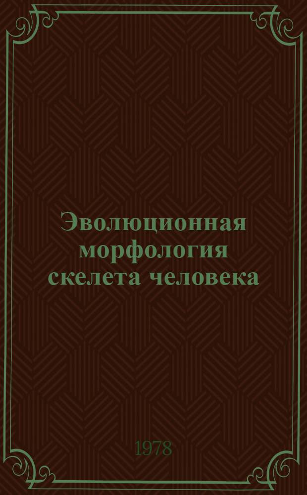 Эволюционная морфология скелета человека