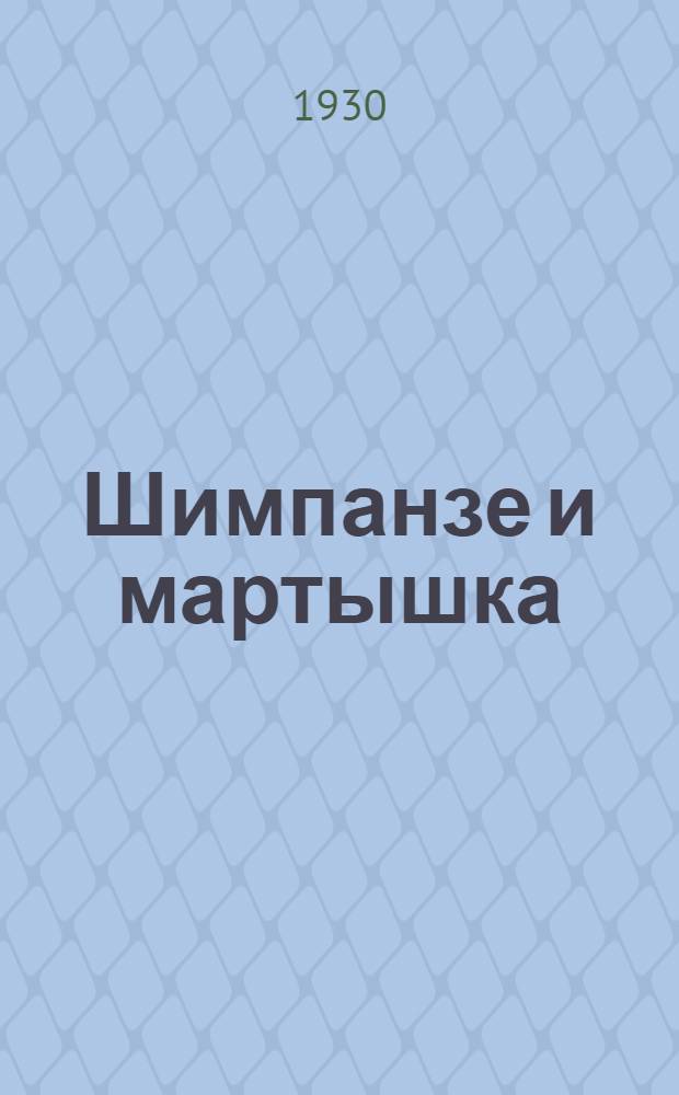 ... Шимпанзе и мартышка