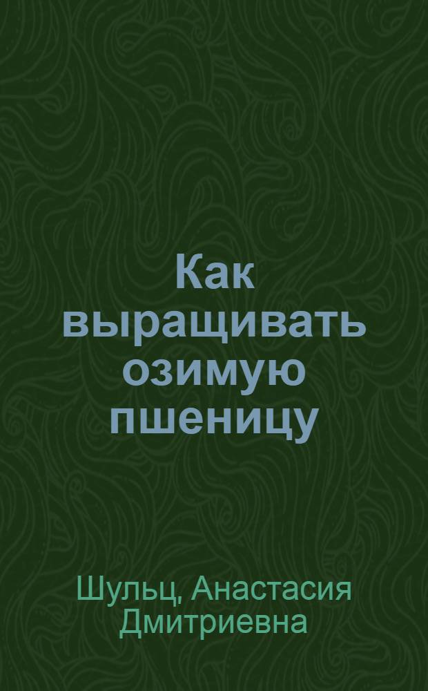 ... Как выращивать озимую пшеницу