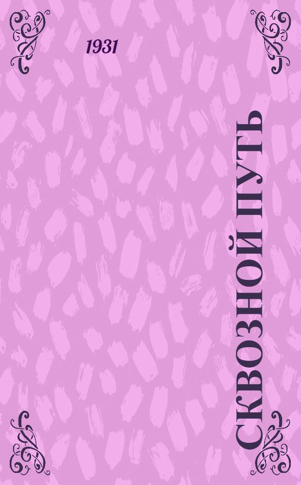 ... Сквозной путь : (Сквозная Сельмаша)