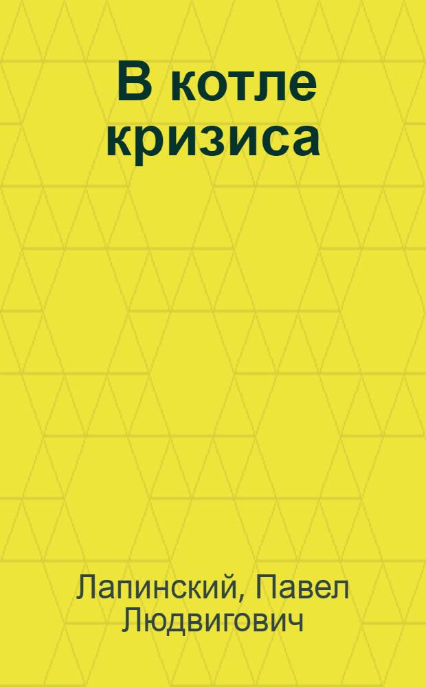 ... В котле кризиса : Страны капитала