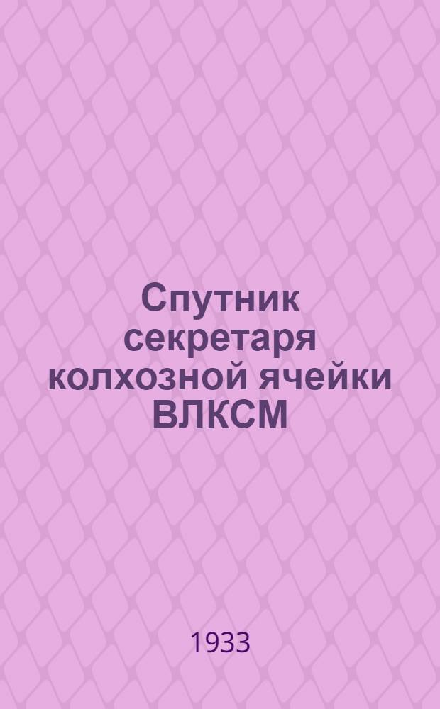 Спутник секретаря колхозной ячейки ВЛКСМ
