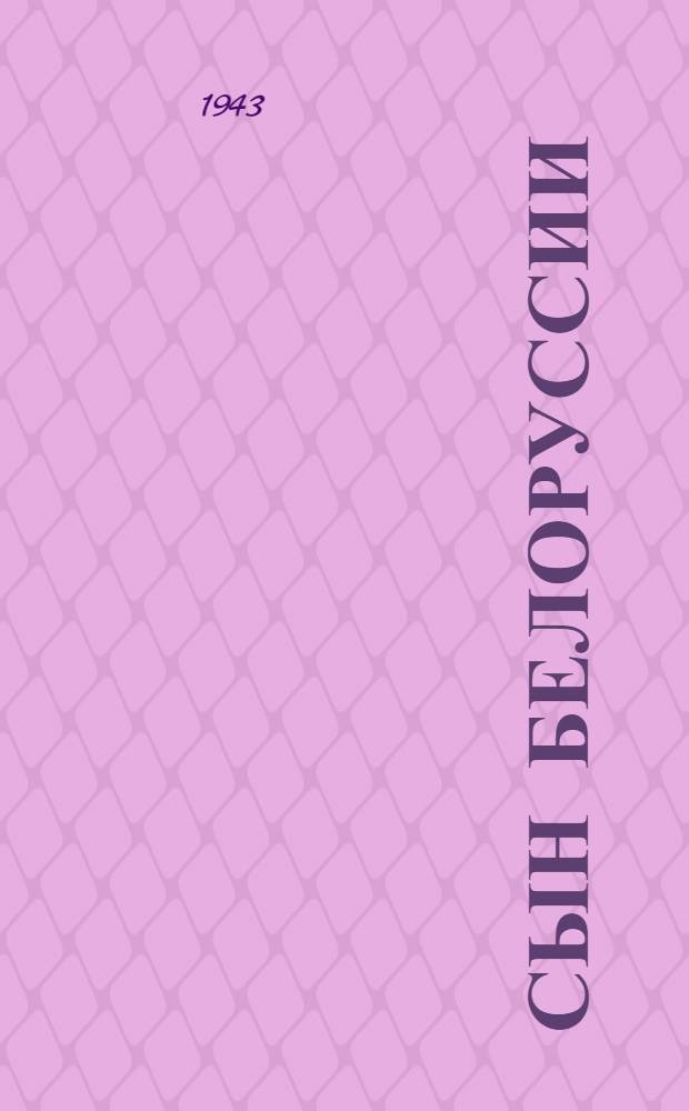 Сын Белоруссии : Константин Сергеевич Заслонов