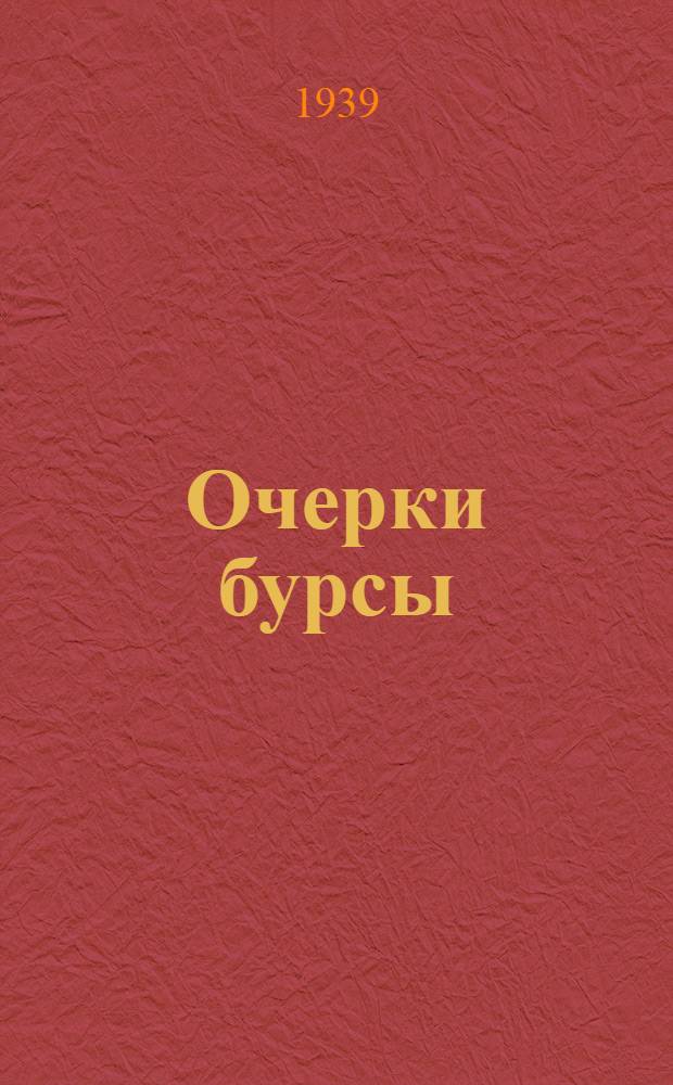 Очерки бурсы