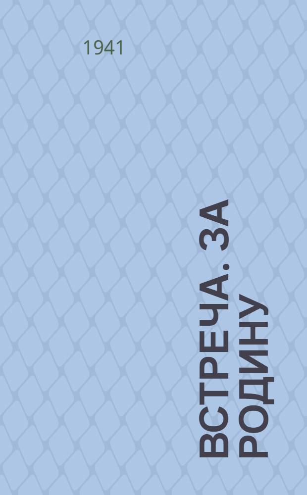 Встреча. За родину