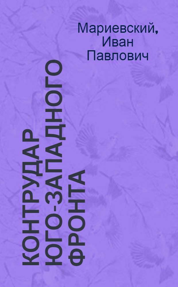 Контрудар Юго-западного фронта