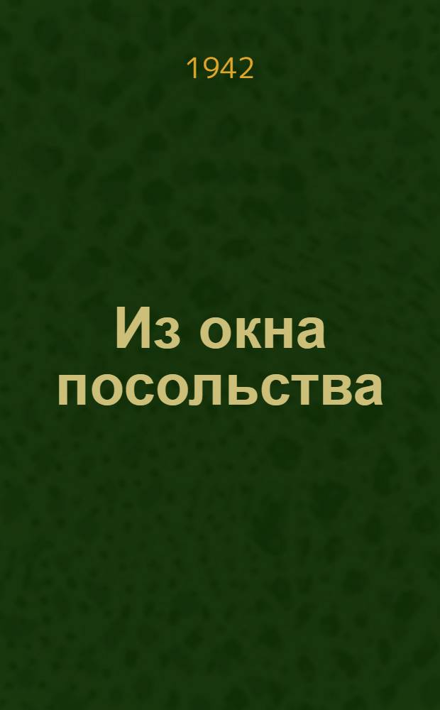 Из окна посольства