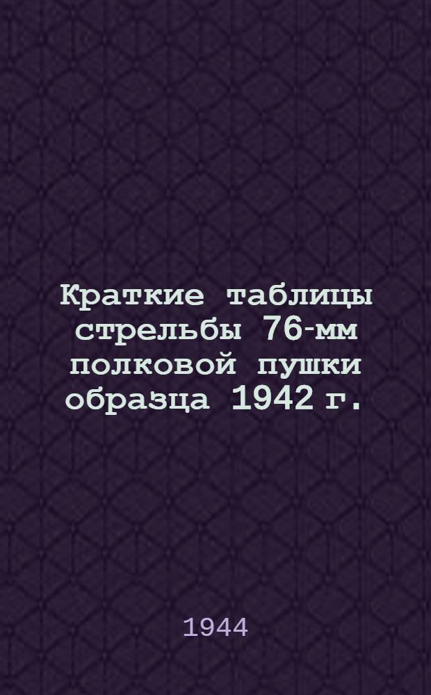 Краткие таблицы стрельбы 76-мм полковой пушки образца 1942 г. (ЗИС-3) : Вклейка в ТС № 125 и 126 76-мм пушки обр. 1939 г. (УС В) и 76-мм пушки обр. 1942 г. (ЗИС-3) : Снаряды от немецкой 76-мм ПТП обр. 36:76-мм бронебойно-трассирующий снаряд 76-мм подкалиберный бронебойно-трассирующий снаряд