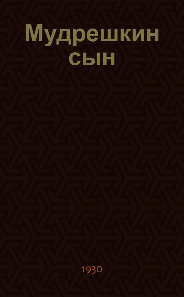 Мудрешкин сын : Воспоминания