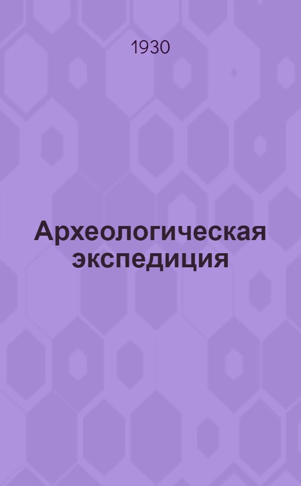 Археологическая экспедиция