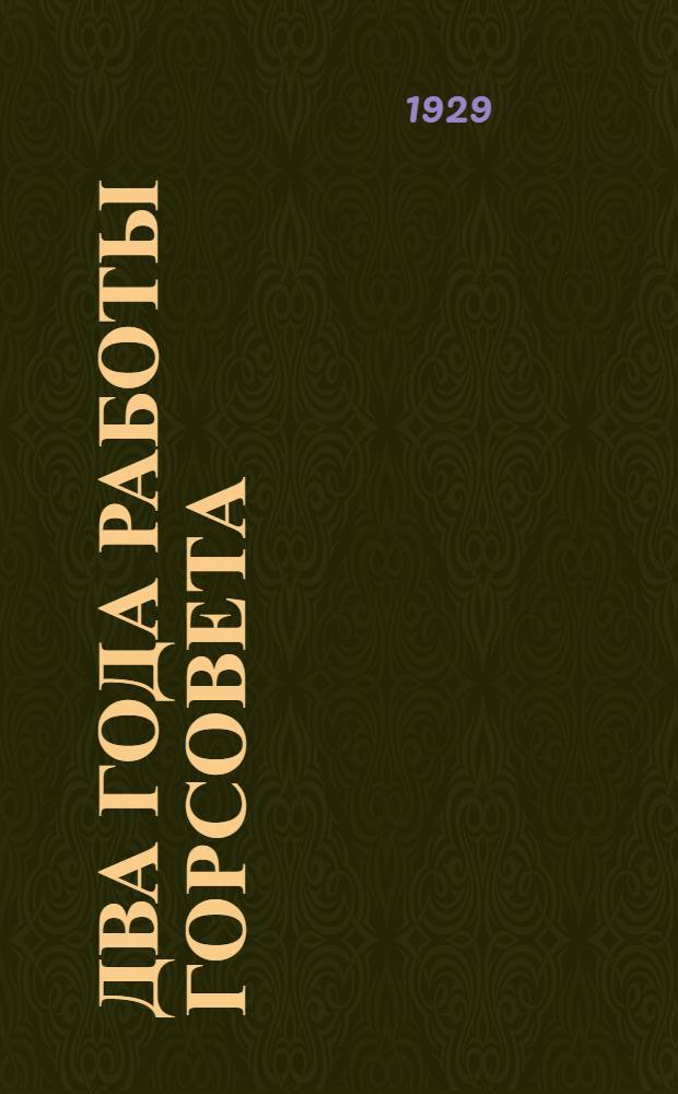 Два года работы Горсовета