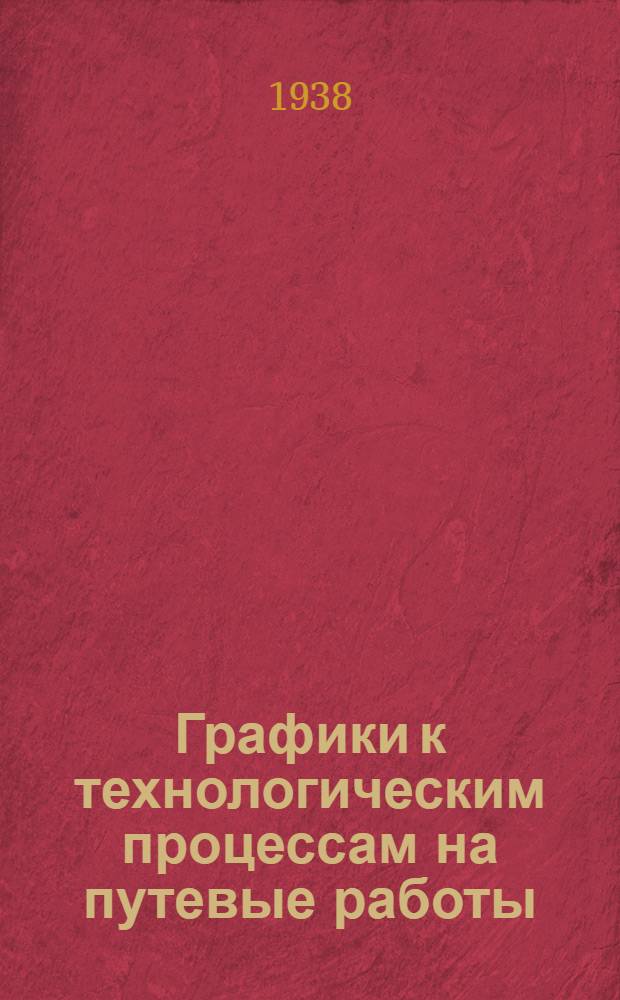 Графики к технологическим процессам на путевые работы
