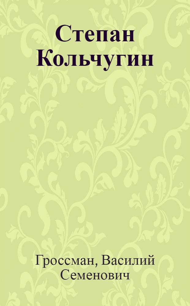 Степан Кольчугин : Роман