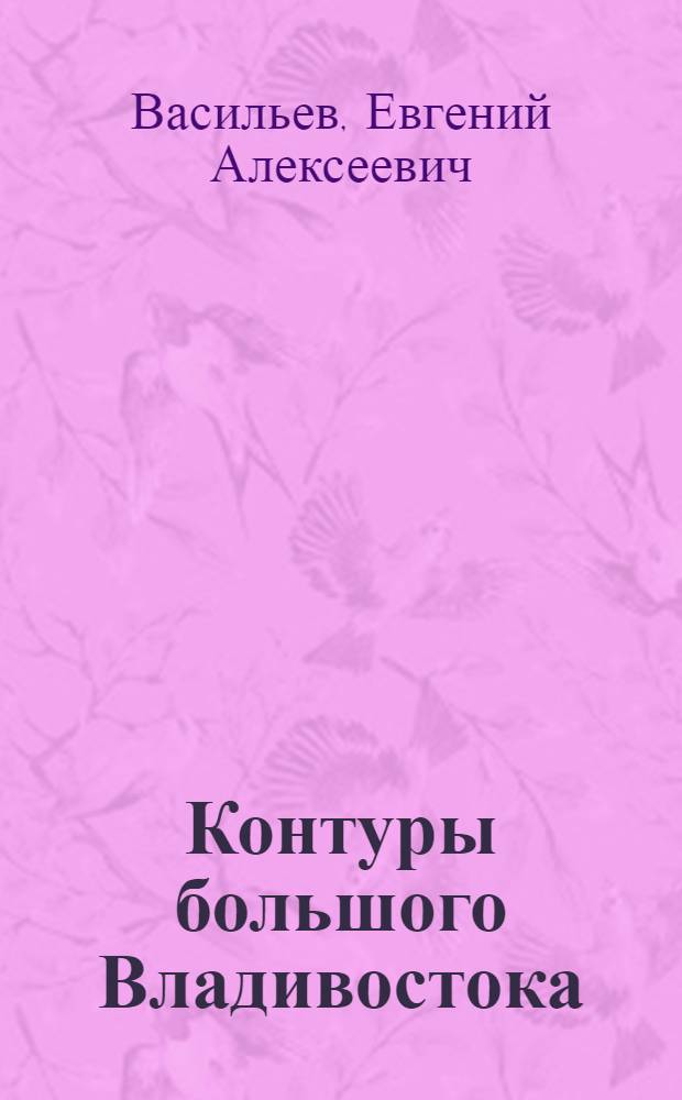 Контуры большого Владивостока : Проект плана реконструкции