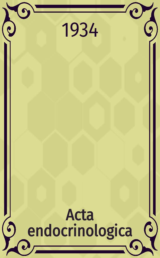 Acta endocrinologica