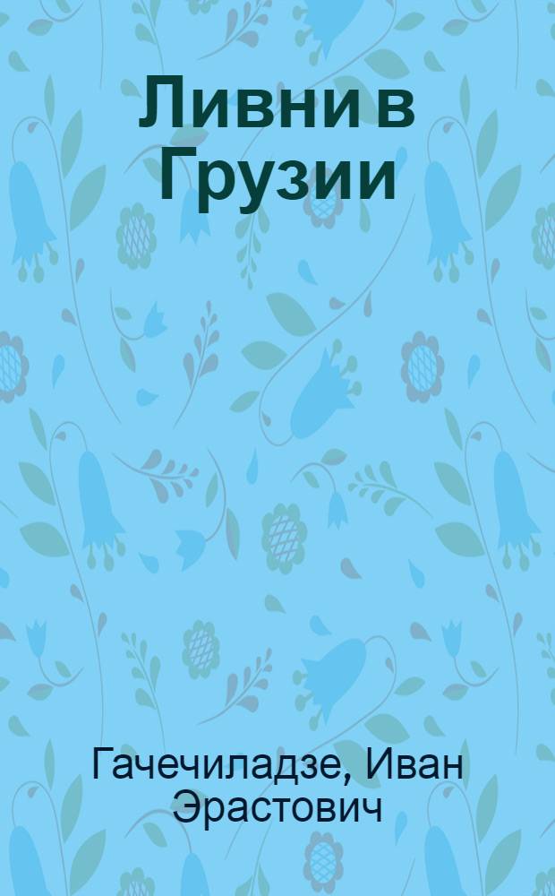 Ливни в Грузии