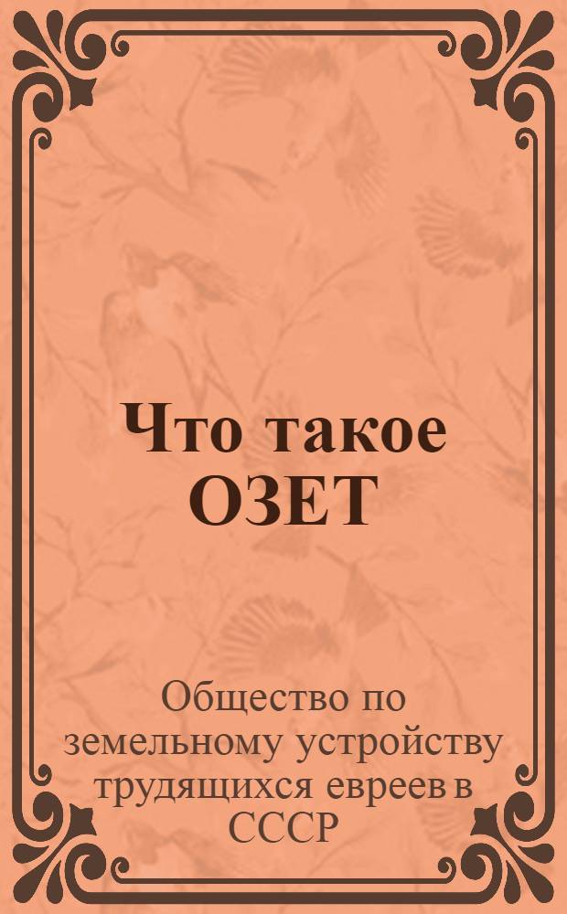 Что такое ОЗЕТ