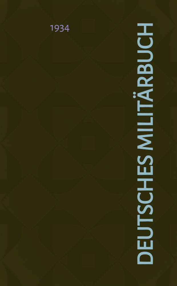 Deutsches Militärbuch : Ч. 1-. Ч. 1