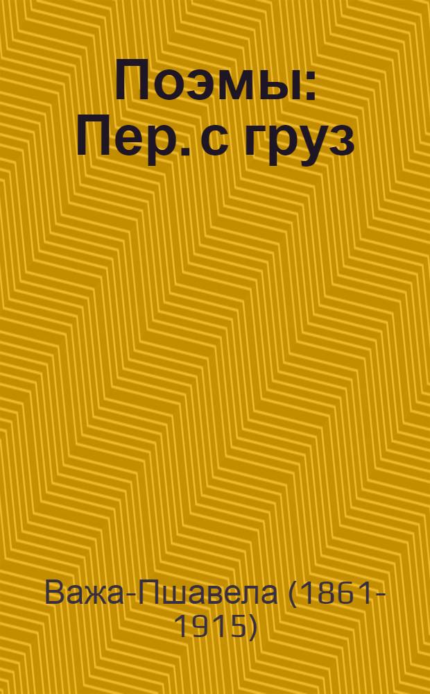 Поэмы : Пер. с груз