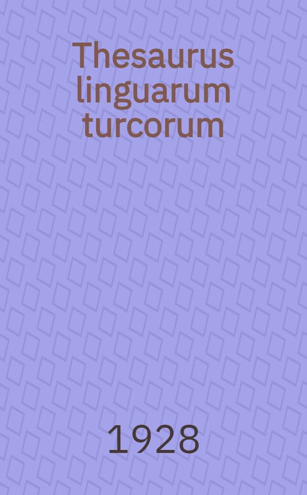Thesaurus linguarum turcorum