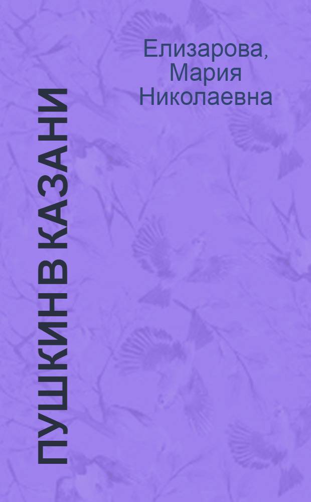 Пушкин в Казани : Краткий очерк