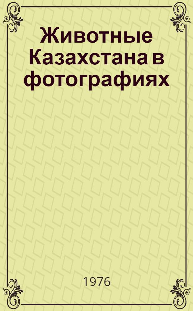 Животные Казахстана в фотографиях : Фотоальбом