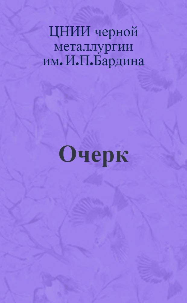 [Очерк]