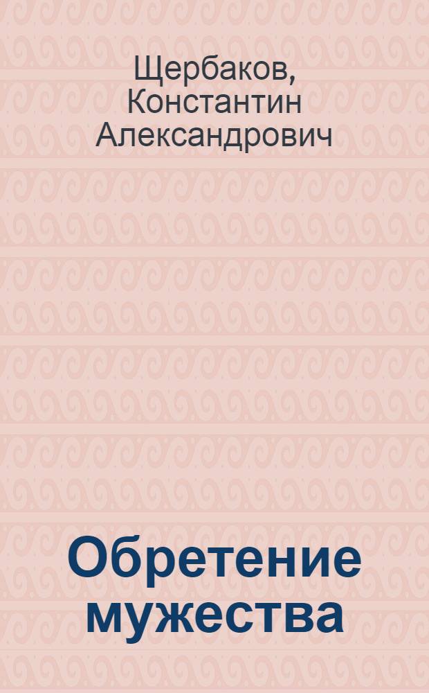 Обретение мужества : Критика и публицистика