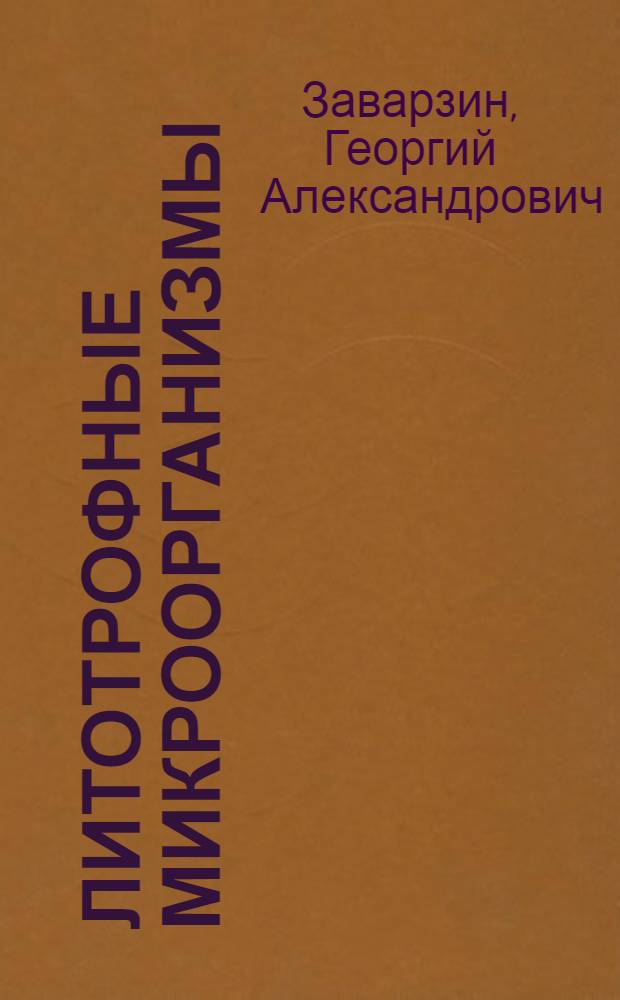 Литотрофные микроорганизмы