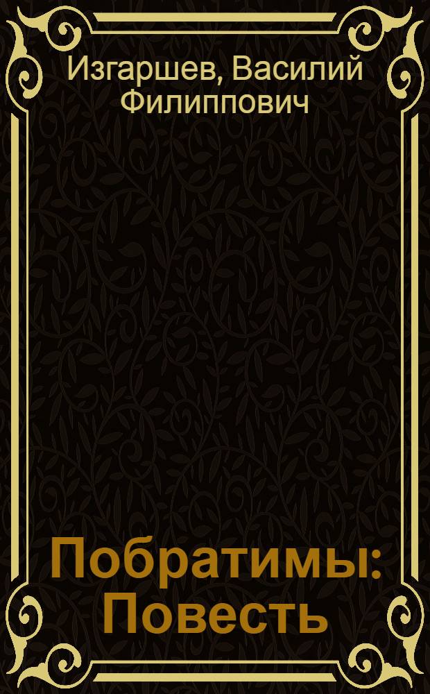 Побратимы : Повесть