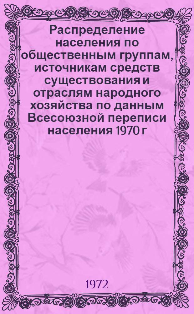Распределение населения по общественным группам, источникам средств существования и отраслям народного хозяйства по данным Всесоюзной переписи населения 1970 г. .. : (Табл. 17, 18, 19, 20-22, 23, 24, 25, 26, 27, 28, 30, 30а, 30б) [1]-. [74] : ... по районам республиканского подчинения Азербайджанской ССР
