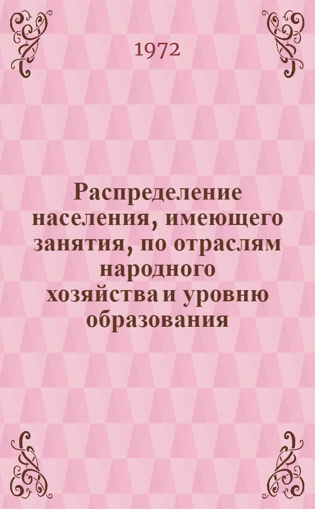 Распределение населения, имеющего занятия, по отраслям народного хозяйства и уровню образования.. : Табл. № 258. [87] : ... по г. Кременчугу Полтавской области