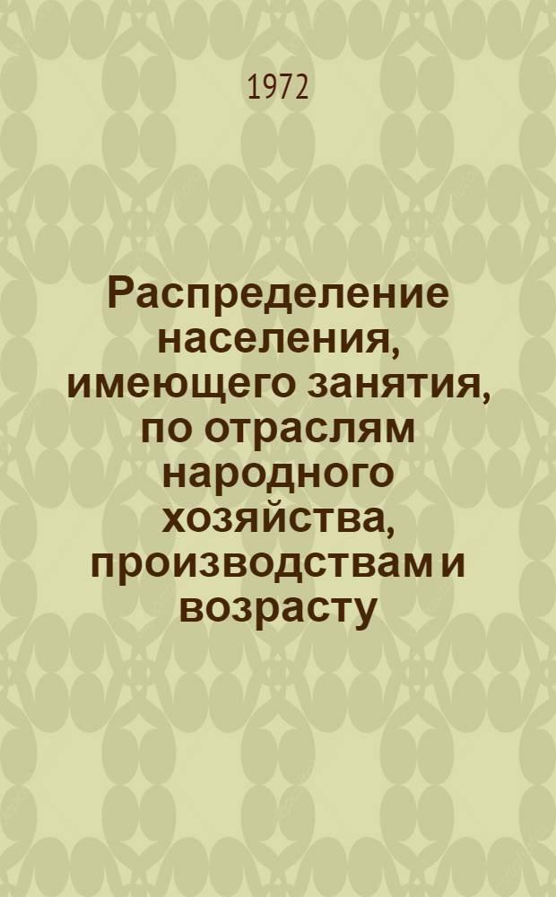 Распределение населения, имеющего занятия, по отраслям народного хозяйства, производствам и возрасту.. : Табл. № 268. [1] : ... по Киргизской ССР