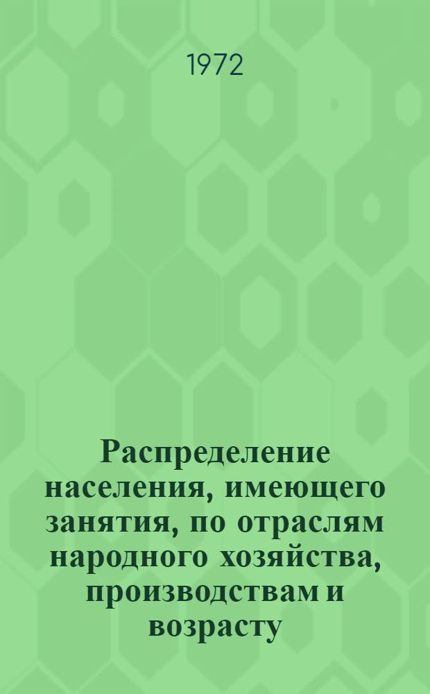 Распределение населения, имеющего занятия, по отраслям народного хозяйства, производствам и возрасту.. : Табл. № 268. [6] : ... по Белорусской ССР
