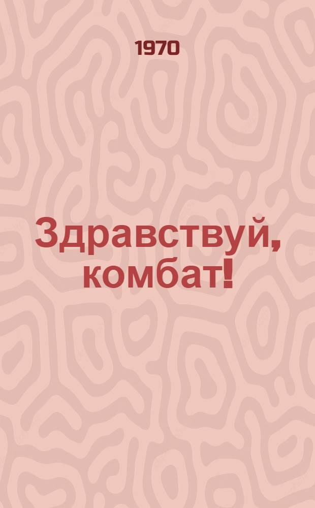 Здравствуй, комбат! : Рассказы