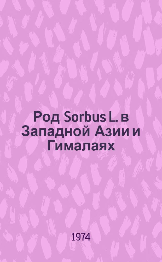 Род Sorbus L. в Западной Азии и Гималаях : Автореф. дис. на соиск. учен. степени д-ра биол. наук