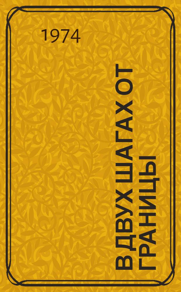 В двух шагах от границы : [1-5]. [2] : Винтовка брата