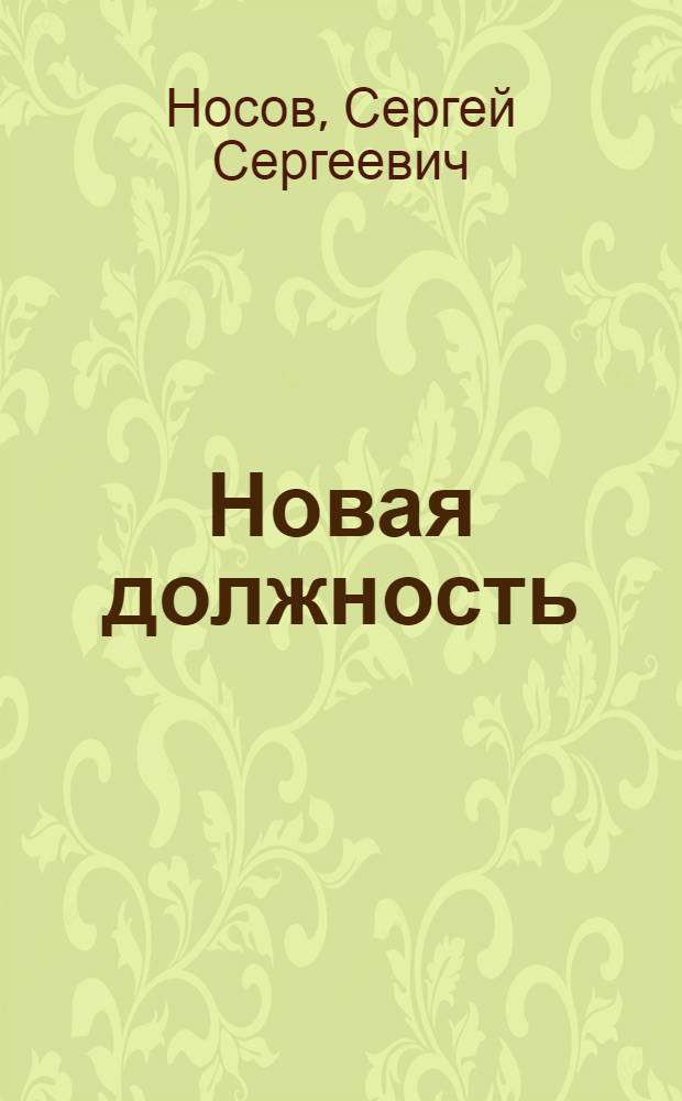Новая должность : (В помощь педагогам и пионервожатым)