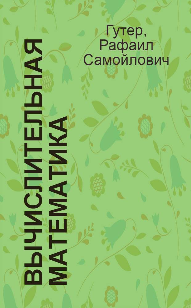 Вычислительная математика : Конспект телевиз. лекций для студентов 2 курса. Лекции 17-24