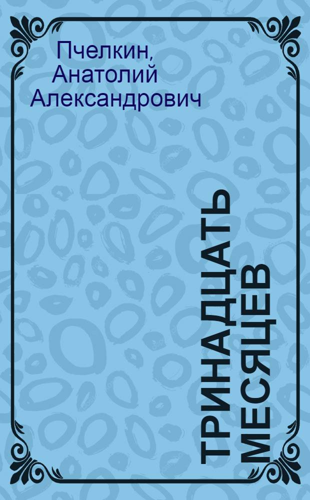 Тринадцать месяцев : Стихи и поэма "Дом на ветру"
