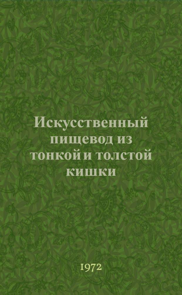 Искусственный пищевод из тонкой и толстой кишки