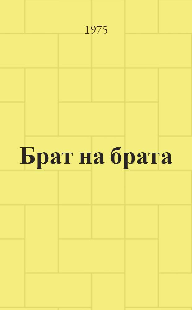 Брат на брата : Роман Кн. 1-3. Кн. 3